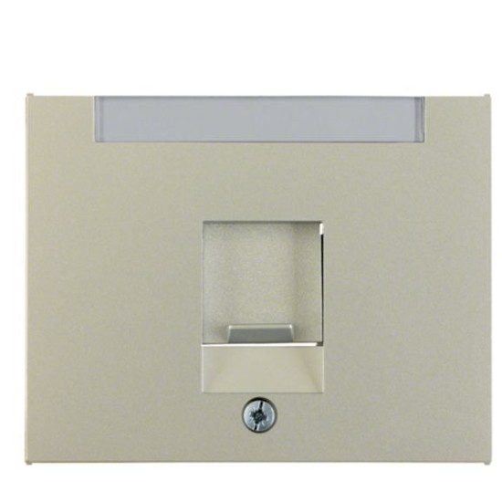 Накладка для супортів модуля RJ12/RJ45 Berker K.5 11707004 (сталь)