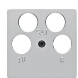 Накладка TV розетки Berker K.5 14847003 4 виходи (алюміній)