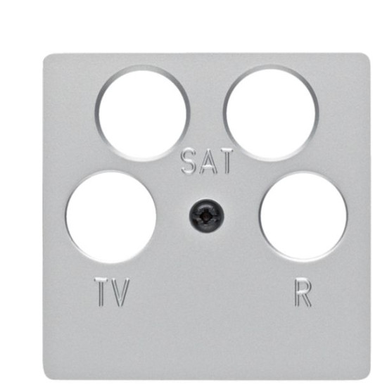 Накладка TV розетки Berker K.5 14847003 4 виходи (алюміній)