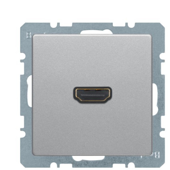 HDMI розетка Berker Qx 3315426084 (алюміній)