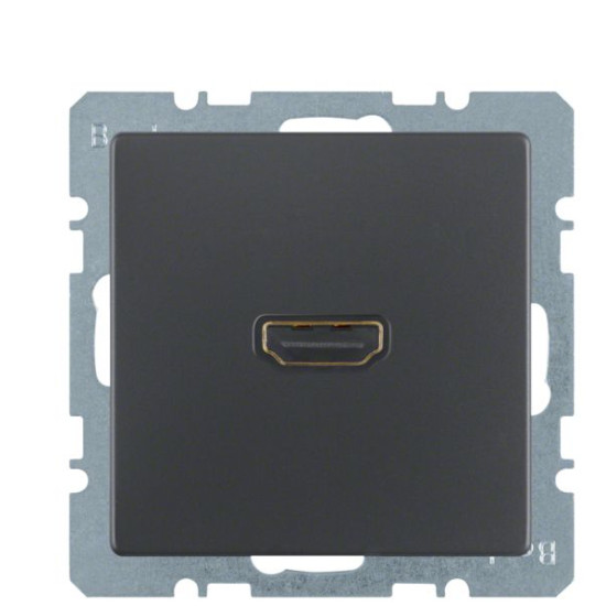 HDMI розетка Berker Qx 3315426086 (антрацит)