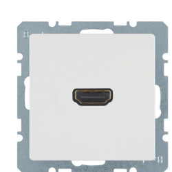 HDMI розетка Berker Qx 3315426089 (полярна білизна)
