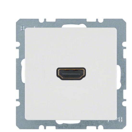HDMI розетка Berker Qx 3315426089 (полярна білизна)