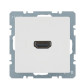 HDMI розетка Berker Qx 3315426089 (полярна білизна)