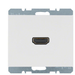 HDMI розетка Berker K.1 3315437009 із заднім підключенням (полярна білизна)