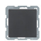 Розетка Berker Qx 47516086 із захистом контактів із заземленням та з кришкою (антрацит)