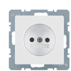 Розетка Berker Qx 6167336089 із захистом контактів (полярна білизна)