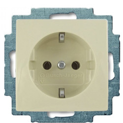 Розетка ABB Basic 55 20 EUC-92-507 із заземленням (слонова кістка)