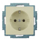 Розетка ABB Basic 55 20 EUC-92-507 із заземленням (слонова кістка)