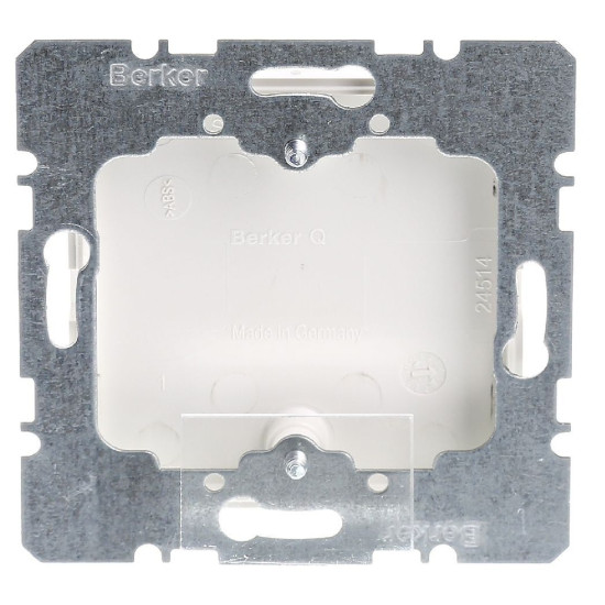 Заглушка Berker Qx 10096079 із центральною панеллю на гвинтах (полярна білизна)