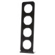 Рамка 4-місна, чорна Berker R.1