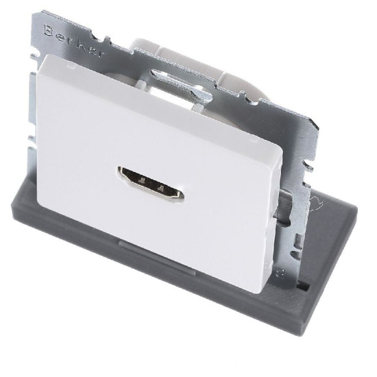 HDMI розетка Berker Qx 3315426089 (полярна білизна)