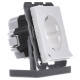 Розетка Berker Qx 41096089 із заземленням та з підсвіткою (полярна білизна)