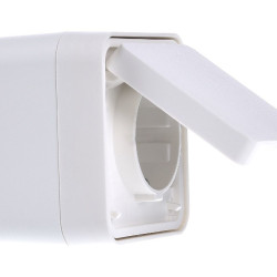 Розетка із з/к IP55, полярна білизна, 16А/250В W.1