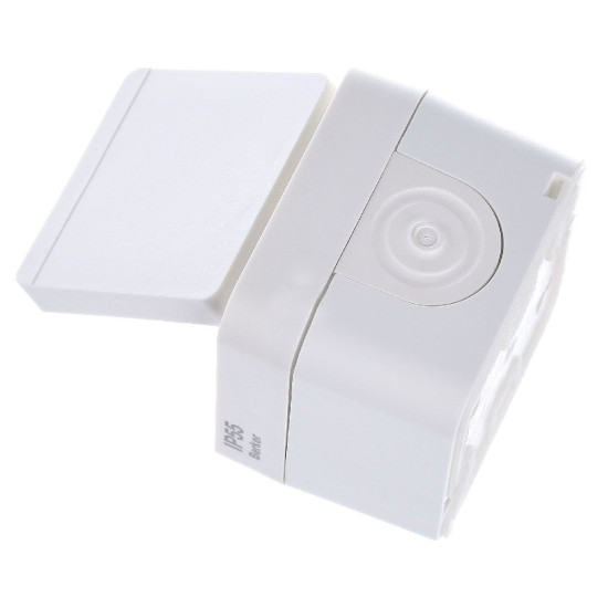 Розетка із з/к IP55, полярна білизна, 16А/250В W.1