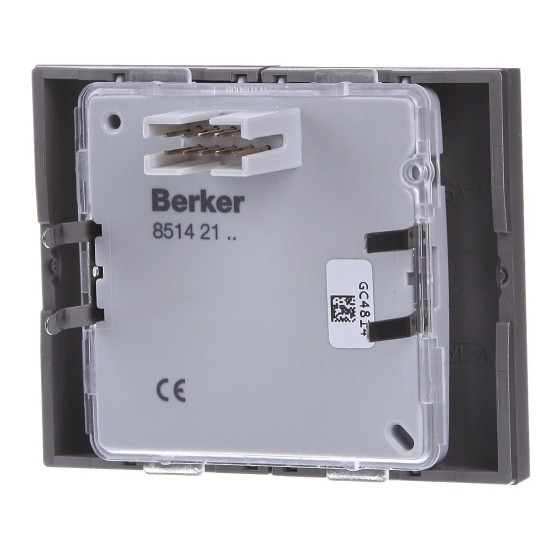 Двоканальна кнопка вимикача Berker K.5 85142173 (нержавіюча сталь)