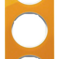 Тримісна рамка Berker R.1 10132339 (помаранчевий/полярна білизна)