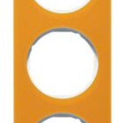 П'ятимісна рамка Berker R.1 10152339 (помаранчевий/полярна білизна)