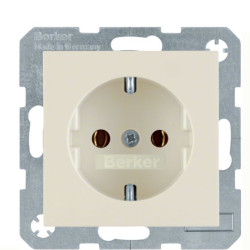 Розетка Berker S.1/Bx 41438982 із заземленням (біла)