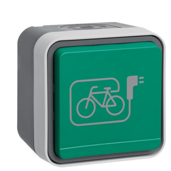 Розетка Berker W.1 47403533 із заземленням та з кришкою (сірий)
