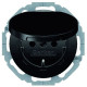 Розетка Berker 47442045 R.х із заземленням та з кришкою (чорна)