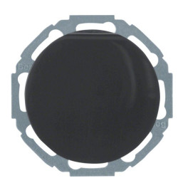Розетка Berker 47442045 R.х із заземленням та з кришкою (чорна)