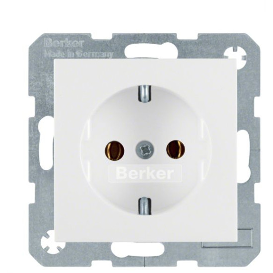 Розетка полярна білизна, 16А/250В Berker S.1