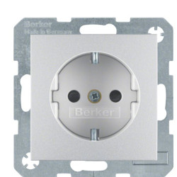 Розетка із захистом від дітей, алюмінію, 16А/250В Berker B.3/B.7