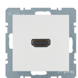 Розетка HDMI, полярна білизна Berker S.1