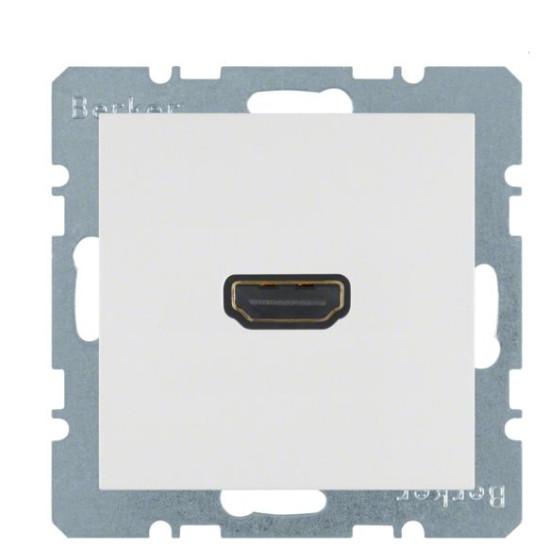 Розетка HDMI, полярна білизна матова Berker S.1/B.3/B.7