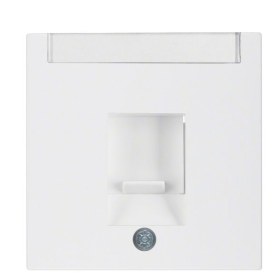 Накладка для супортів модуля RJ12/RJ45 полярна білизна матова Berker S.1/B.3/B.7