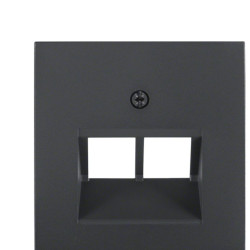 Накладка для розетки UAE/E-DAT, антрацит Berker S.1/B.3/B.7
