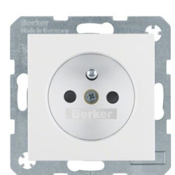 Розетка полярна білизна матова, 16А/250В Berker S.1/B.3/B.7