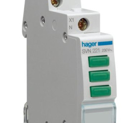 Сигнальна лампа Hager SVN221 зелена