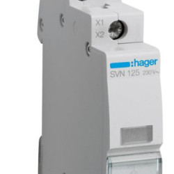 Сигнальна лампа SVN 125, безбарвна, Hager