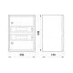 Шафа ударостійка e.plbox.250.330.130.18m.blank E.Next
