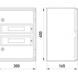 Шафа ударостійка e.plbox.300.400.165.24m.blank E.Next