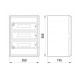 Шафа ударостійка e.plbox.350.500.195.45m.blank E.Next