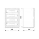 Шафа ударостійка e.plbox.500.700.245.88m.blank E.Next