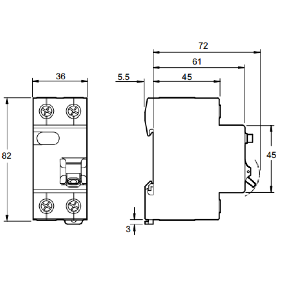 Диф.вимикач Schneider Electric Easy9 EZ9D34632 1P+N 32A