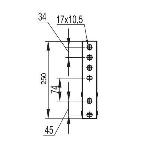 Консоль ML для дротяного лотка 400 мм DKC FC33833