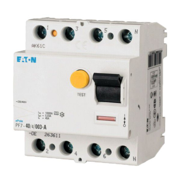 Пристрій захисного відключення Eaton PF7-100/4/003