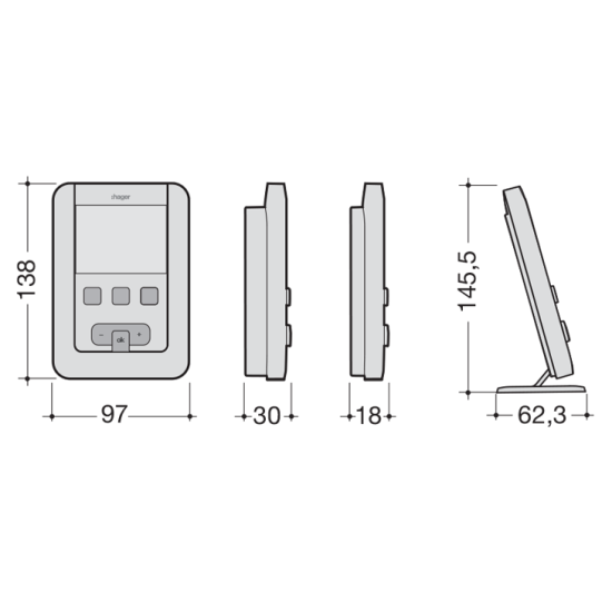 Термостат Hager EK560