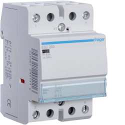 Контактор 63A ESC263 (2НО, 230В) 3м Hager