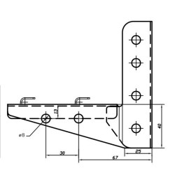 Полегшена консоль ML 100 мм DKC FC34105
