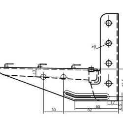 Полегшена консоль ML 150 мм DKC FC34106