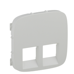 Панель розетки RJ11+RJ45 Legrand Valena Allure біла