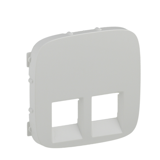Панель розетки RJ11+RJ45 Legrand Valena Allure біла