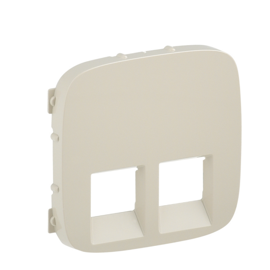 Панель розетки RJ11+RJ45 Legrand Valena Allure слонова кістка