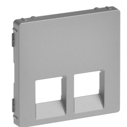 Панель розетки RJ11+RJ45 Legrand Valena Life алюміній